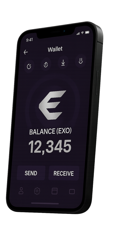 Exovum mobile wallet